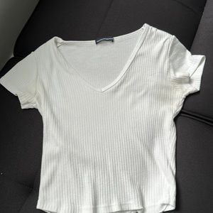 Brandy Melville white short sleeve top